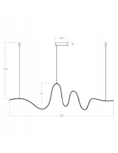 Lampa wisząca SIROCCO LED złota - nowoczesna lampa dekoracyjna z regulacją wysokości do jadalni i salonu 2