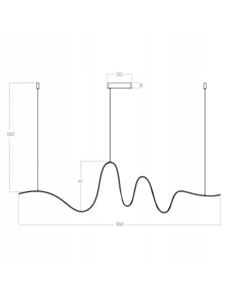 Lampa wisząca SIROCCO LED złota - nowoczesna lampa dekoracyjna z regulacją wysokości do jadalni i salonu