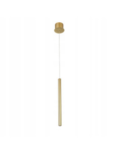 Lampa wisząca LED ILIOS w złocie, regulowana jasność, nowoczesny styl do salonu i przestrzeni komercyjnych