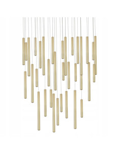 Lampa wisząca ILIOS 36 w złotym, eleganckim wykończeniu z funkcją ściemniania i energooszczędnym LED do każdego wnętrza 2