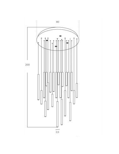 Lampa wisząca ILIOS 36 LED, elegancka biała do nowoczesnych wnętrz, regulacja wysokości, energooszczędna, 12800 lumenów