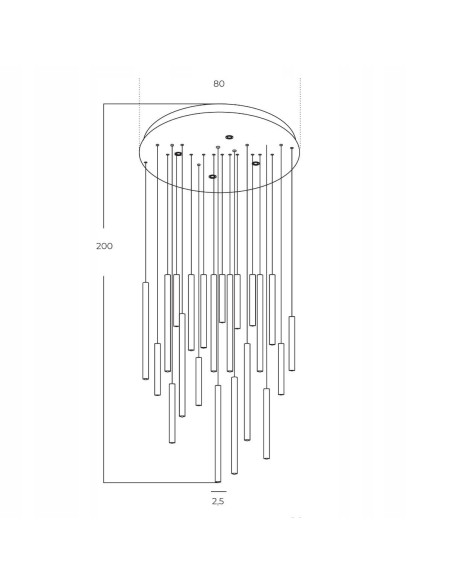 Lampa wisząca ILIOS 36 LED, elegancka biała do nowoczesnych wnętrz, regulacja wysokości, energooszczędna, 12800 lumenów