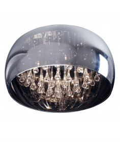 Plafon CRYSTAL w kolorze chromowym - nowoczesne oświetlenie sufitowe do salonu, sypialni i jadalni, 40 cm 2