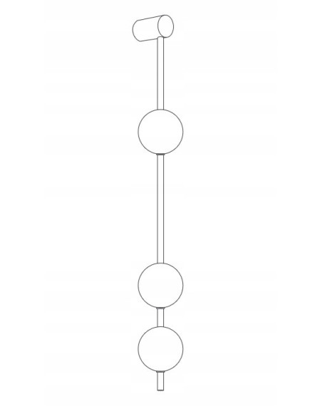 Kinkiet BERRY z złotym wykończeniem i mlecznymi kulami LED - nowoczesna elegancja do każdego wnętrza.