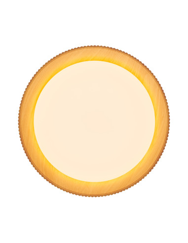 Lampa Wisząca LED FRILL z Drewnianym Akcentem - Skandynawski Design w Białym, Brązowym i Czarnym Kolorze