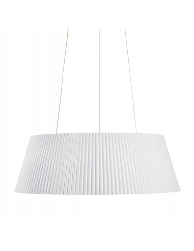 Lampa Wisząca LED FRILL z Drewnianym Akcentem - Skandynawski Design w Białym, Brązowym i Czarnym Kolorze