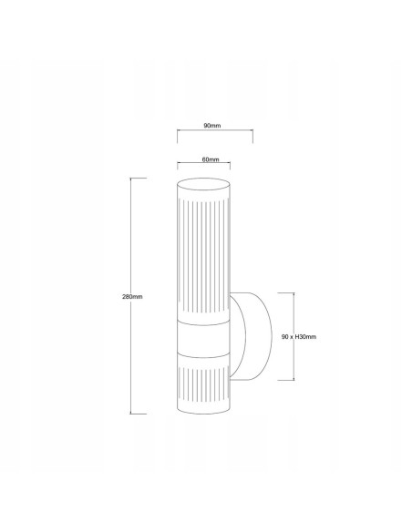 Kinkiet LED Ambiente w ciemnym chromie, dekoracyjny do sypialni, biura i salonu - Light Prestige