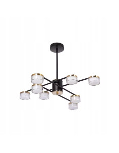 Plafon LED Venti Classic, okrągły złoty, 69 cm - eleganckie oświetlenie do salonu i przestronnych wnętrz