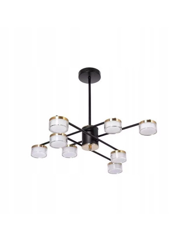 Plafon LED Venti Classic, okrągły złoty, 69 cm - eleganckie oświetlenie do salonu i przestronnych wnętrz