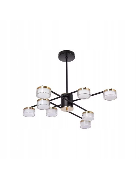 Plafon LED Venti Classic, okrągły złoty, 69 cm - eleganckie oświetlenie do salonu i przestronnych wnętrz