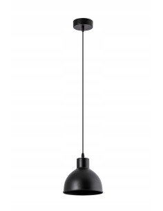 Lampa wisząca E27 SPIDER – nowoczesna czarna lampa metalowa do wnętrz loftowych i komercyjnych, elegancki design.