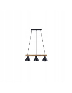 Lampa wisząca drewniana E27 w stylu loft - elegancki dodatek do jadalni i innych nowoczesnych wnętrz