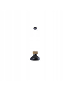 Lampa wisząca Loft Wood z metalowym wykończeniem do nowoczesnych wnętrz kuchennych i jadalni