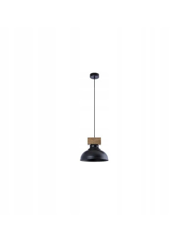 Lampa wisząca Loft Wood z metalowym wykończeniem do nowoczesnych wnętrz kuchennych i jadalni