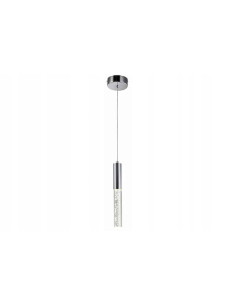 Nowoczesna lampa wisząca NEDA w srebrze z efektownymi bąbelkami - eleganckie oświetlenie do kuchni i salonu