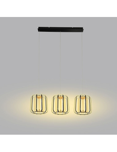 Nowoczesna lampa wisząca LED XARA z regulacją jasności - elegancki dodatek do jadalni, salonu i kuchni