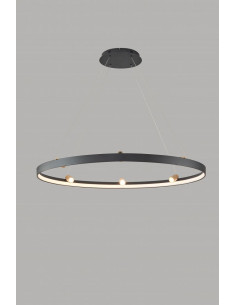 Lampa wisząca PIGNANO 150 cm - elegancka lampa w stylu nowoczesnym z metalowymi detalami w złotym kolorze 2