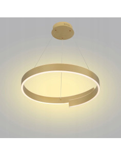 Lampa wisząca AVIANO MARTIALO w matowym złocie, 36W LED, nowoczesny design do eleganckich wnętrz.