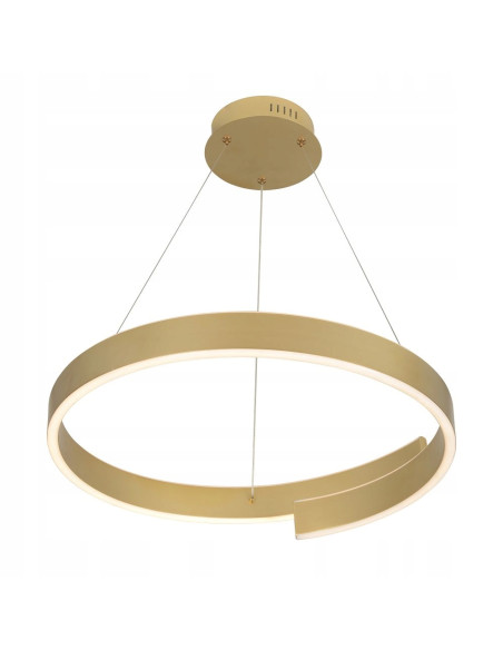 Lampa wisząca AVIANO MARTIALO w matowym złocie, 36W LED, nowoczesny design do eleganckich wnętrz.