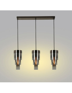 Elegancka lampa wisząca GRANS w kształcie pocisku - nowoczesne oświetlenie do salonu i jadalni AVIANO LIGHTING