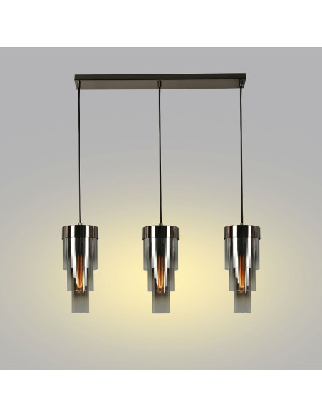 Elegancka lampa wisząca GRANS w kształcie pocisku - nowoczesne oświetlenie do salonu i jadalni AVIANO LIGHTING