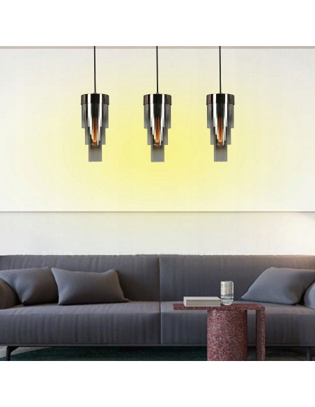 Elegancka lampa wisząca GRANS w kształcie pocisku - nowoczesne oświetlenie do salonu i jadalni AVIANO LIGHTING