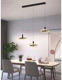 Lampa sufitowa BREST 3-punktowa w czerni i złocie – nowoczesny design do każdego wnętrza 2