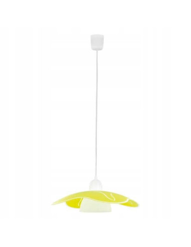 Lampa wisząca ALFA KENYA w kolorze żółtym - nowoczesny akcent do wnętrz biurowych i mieszkalnych, 115 cm, E27.