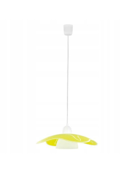 Lampa wisząca ALFA KENYA w kolorze żółtym - nowoczesny akcent do wnętrz biurowych i mieszkalnych, 115 cm, E27.