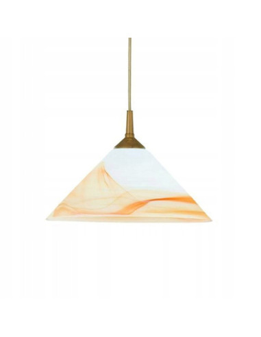 Lampa sufitowa Chińczyk w kolorze kawy z mlekiem - elegancki akcent do biura i stylowych wnętrz