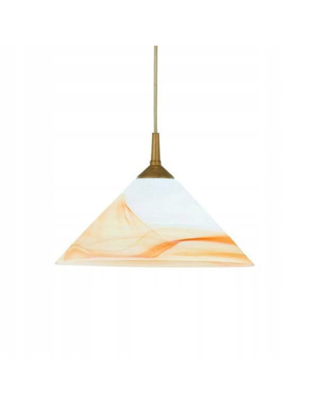 Lampa sufitowa Chińczyk w kolorze kawy z mlekiem - elegancki akcent do biura i stylowych wnętrz