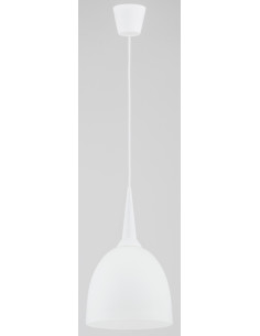 Lampa sufitowa UNI BIAŁA z półprzezroczystym kloszem – nowoczesne oświetlenie do biura i domu 2