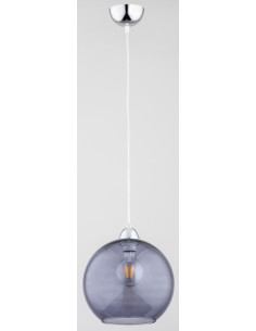 Lampa wisząca ROCO w kolorze grafitowym z chromowaną podsufitką - elegancki akcent do nowoczesnych wnętrz 2