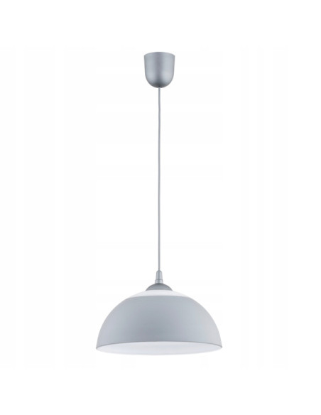 Lampa wisząca BEZA SREBRNA z regulowanym kablem, nowoczesna i elegancka do salonu, jadalni, biura i sypialni