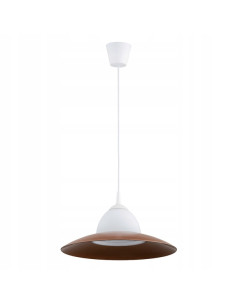 Lampa wisząca MANDY w stylu skandynawskim, regulowana, biało-beżowa, idealna do nowoczesnych wnętrz i biur.