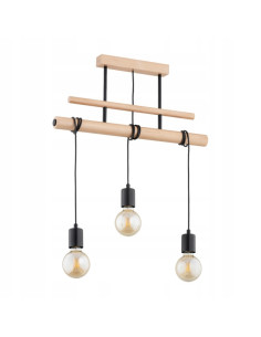 Lampa GENTO w stylu skandynawskim z drewnianym wykończeniem – minimalistyczny design do każdego wnętrza