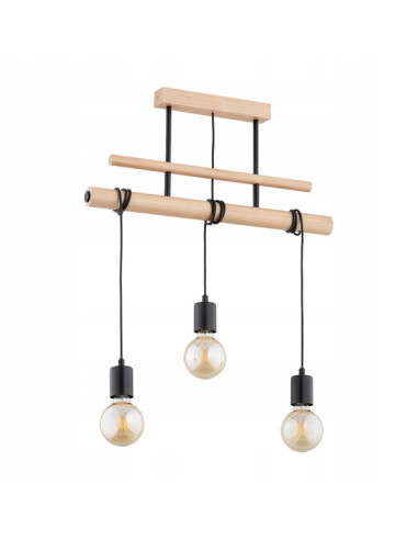 Lampa GENTO w stylu skandynawskim z drewnianym wykończeniem – minimalistyczny design do każdego wnętrza