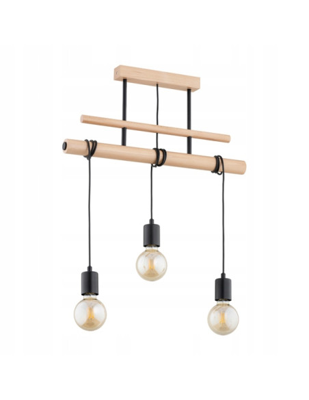 Lampa GENTO w stylu skandynawskim z drewnianym wykończeniem – minimalistyczny design do każdego wnętrza