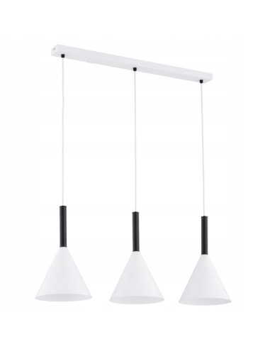 Lampa wisząca PERO Biała - elegancki design w kielichowym kształcie do nowoczesnych wnętrz i kuchni.