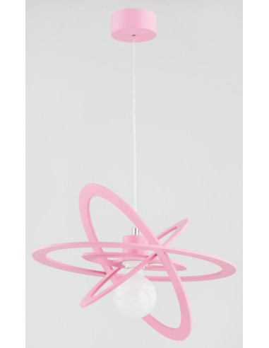 Lampa sufitowa dziecięca ORLANDO w różowym kolorze - stylowe oświetlenie do przedszkoli i pokoi dziecięcych