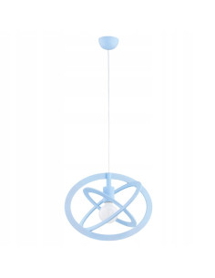 Lampa wisząca GRADI ELIPSE NIEBIESKA - nowoczesne oświetlenie dla dzieci, stylowe i funkcjonalne w kolorze baby blue.