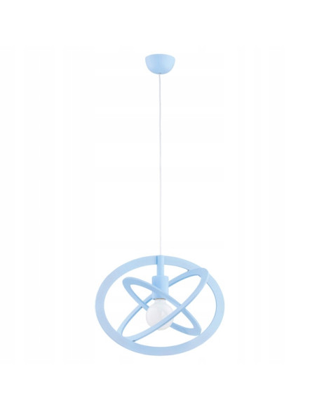 Lampa wisząca GRADI ELIPSE NIEBIESKA - nowoczesne oświetlenie dla dzieci, stylowe i funkcjonalne w kolorze baby blue.