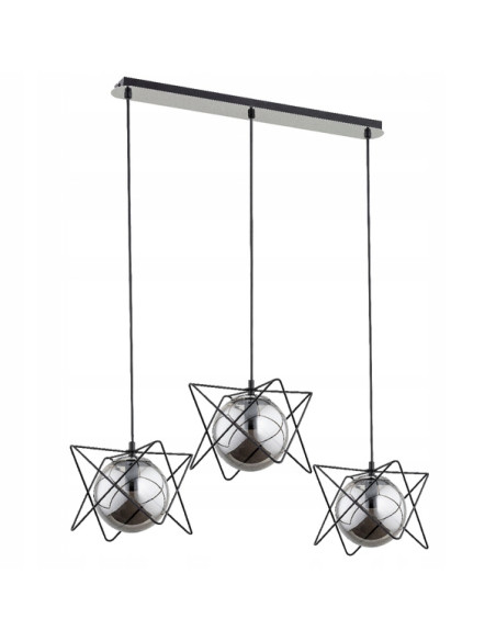 Nowoczesny żyrandol SAGITO TRACK w metalicznych odcieniach – elegancka lampa sufitowa do wnętrz glamour i hoteli