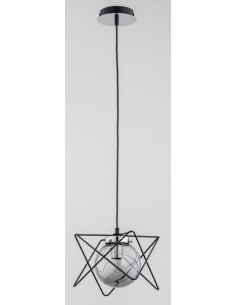 Lampa wisząca SAGITO TRACK CHROM - elegancka geometria do biura, jadalni i nowoczesnych aranżacji wnętrz 2