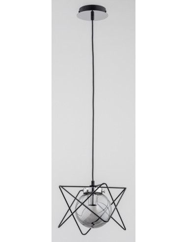 Lampa wisząca SAGITO TRACK CHROM - elegancka geometria do biura, jadalni i nowoczesnych aranżacji wnętrz