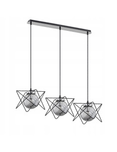 Lampa wisząca SAGITO TRACK 3-punktowa – nowoczesny dodatek w stylu glamour do eleganckich wnętrz