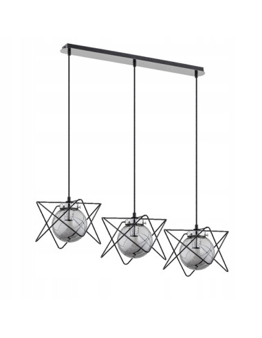 Lampa wisząca SAGITO TRACK 3-punktowa – nowoczesny dodatek w stylu glamour do eleganckich wnętrz