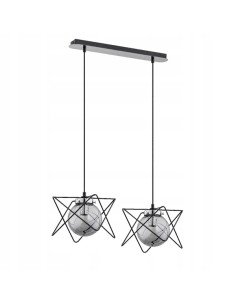 Lampa wisząca Sagito Track 2-punktowa z metalowym kloszem - Elegancki akcent do jadalni i salonu w nowoczesnym stylu