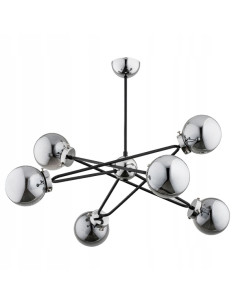 Lampa sufitowa SAGITO CHROM w gwiezdnej szarości - nowoczesne oświetlenie dla biur i eleganckich wnętrz.