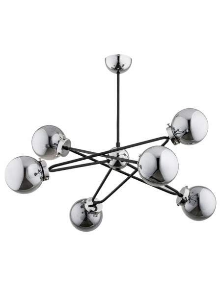 Lampa sufitowa SAGITO CHROM w gwiezdnej szarości - nowoczesne oświetlenie dla biur i eleganckich wnętrz.